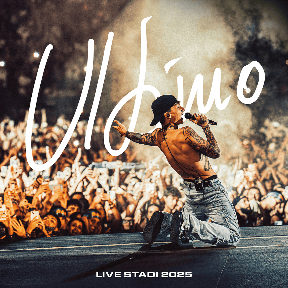 Cover dell'album 'ULTIMO LIVE STADI 2025' di Ultimo