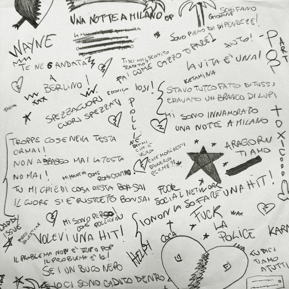 Cover dell'album 'UNA NOTTE A MILANO - EP' di Wayne in cui &egrave; contenuta 'BONSAI'