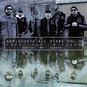 Cover dell'album 'Adriacosta All Stars Vol.1 – Free Dag Mixtape' di Adriacosta