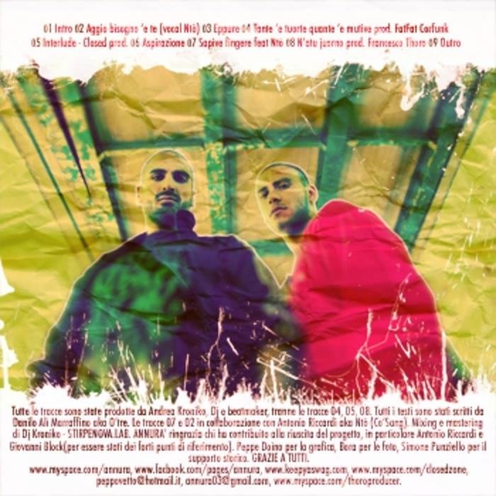 Cover dell'album 'Antiunderground' di Annurà