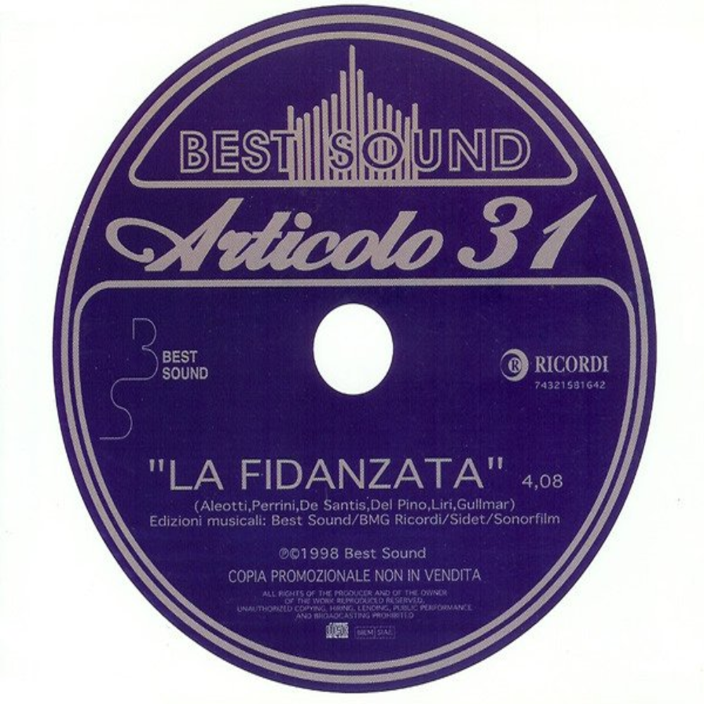 Cover della canzone 'La fidanzata' di Articolo 31
