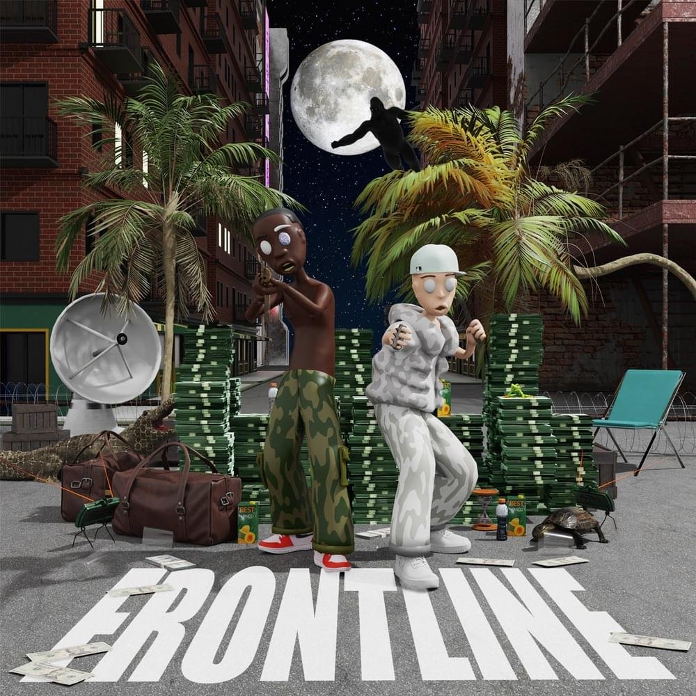 Cover della canzone 'FRONTLINE' di Axell, Low-Red
