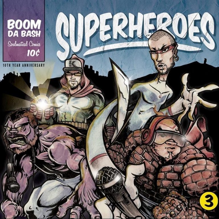Cover dell'album 'Superheroes' di Boomdabash