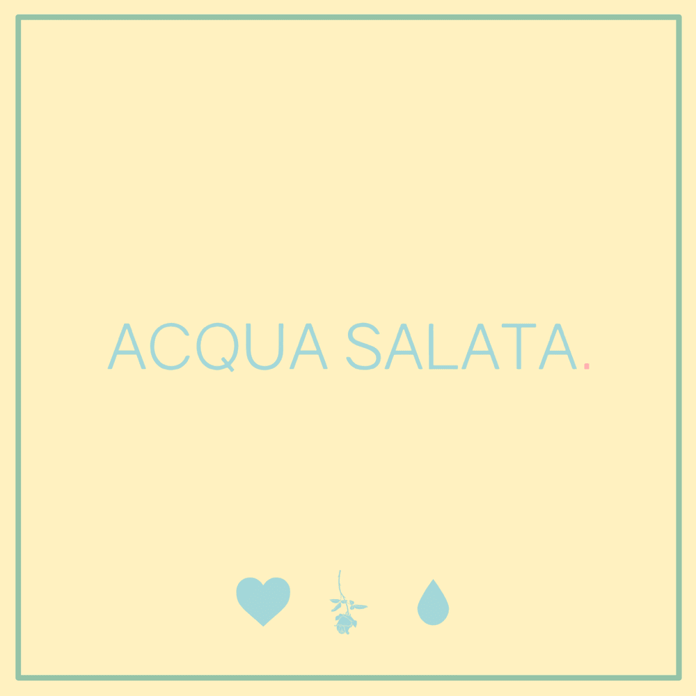 Cover della canzone 'Acqua Salata' di chiello