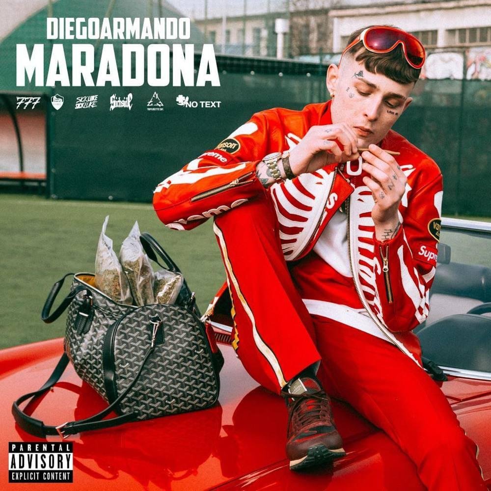 Cover della canzone 'Diego Armando Maradona' di Dark Polo Gang