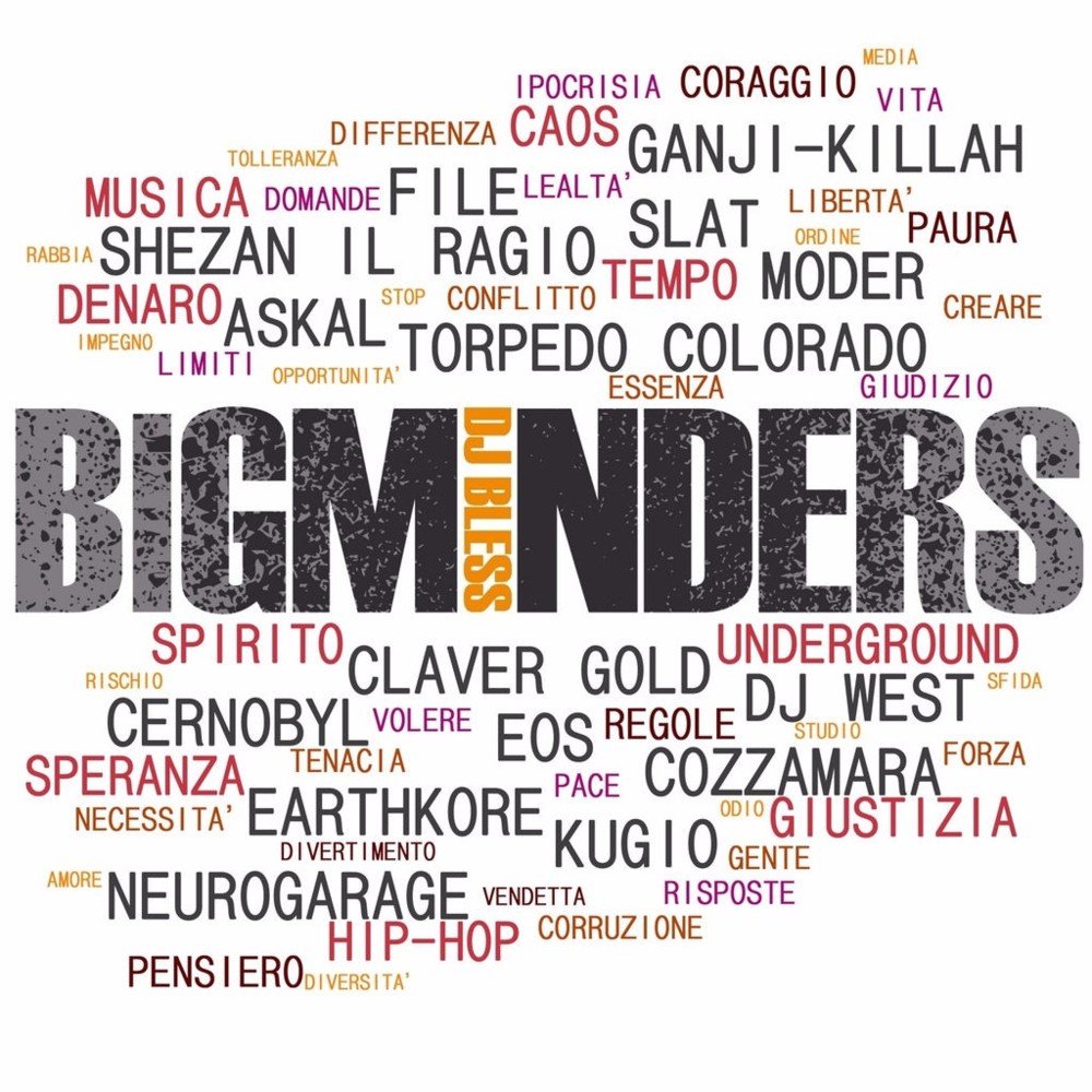 Cover dell'album 'Big Minders' di DJ Bless (ITA)