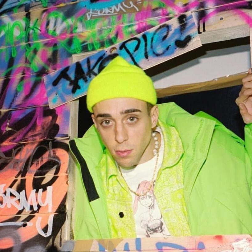Foto di Domenico Formichetti, artista con ruolo nel rap italiano