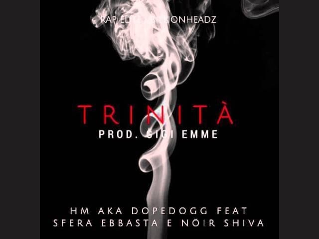 Cover della canzone 'TRINITÀ' di DopeDogg ft. Noir Shiva, Sfera Ebbasta