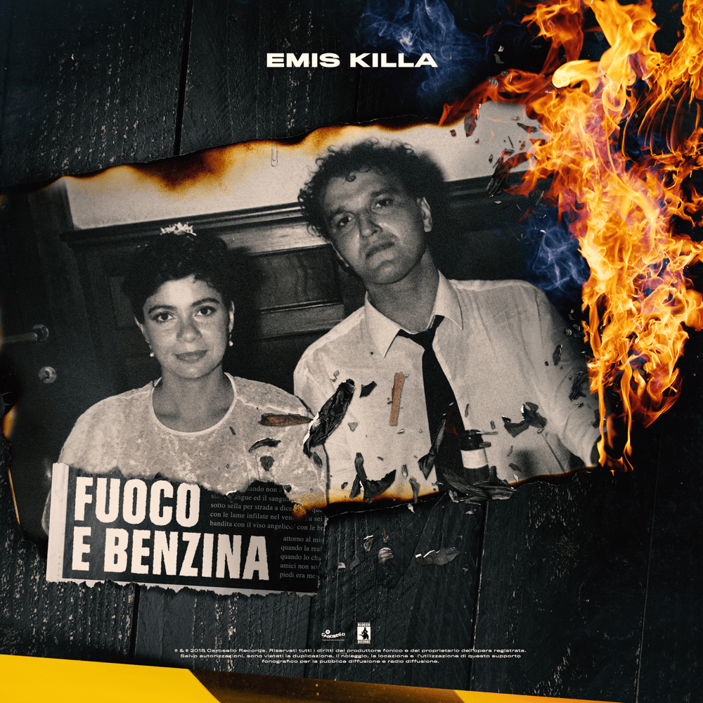 Cover della canzone 'Fuoco e benzina' di Emis Killa