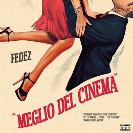 Cover della canzone 'MEGLIO DEL CINEMA (clean)' di Fedez