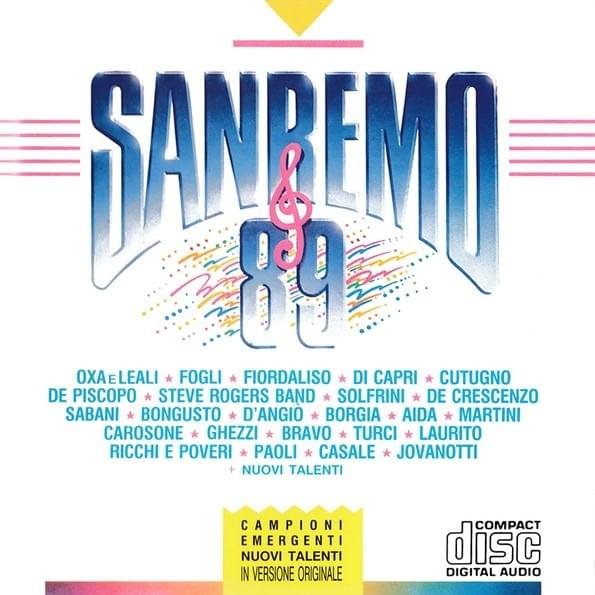 Cover dell'album 'Sanremo 89' di Festival di Sanremo