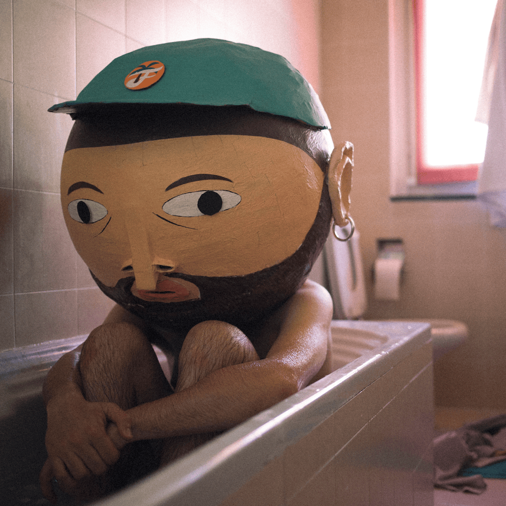 Cover della canzone 'Cratere' di Frah Quintale