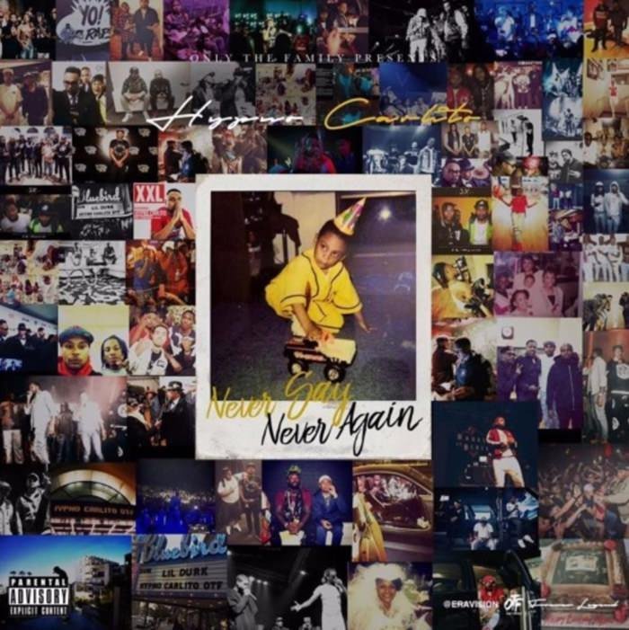 Cover dell'album 'Never Say Never Again' di Hypno Carlito