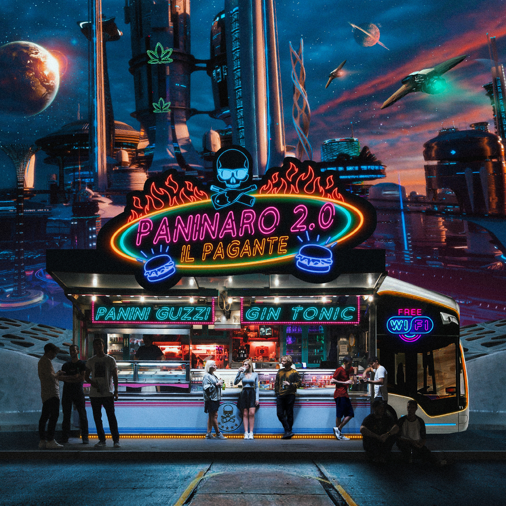 Cover dell'album 'Paninaro 2.0' di Il Pagante