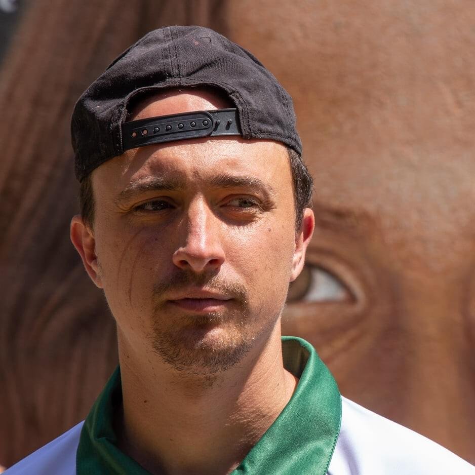 Foto di Jorit, artista con ruolo nel rap italiano