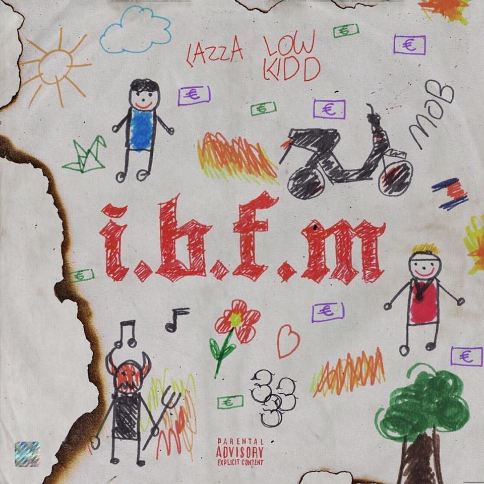 Cover della canzone 'I.B.F.M.' di Lazza ft. Low Kidd
