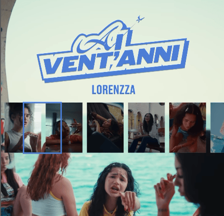 Cover della canzone 'Ai Vent’Anni' di Lorenzza