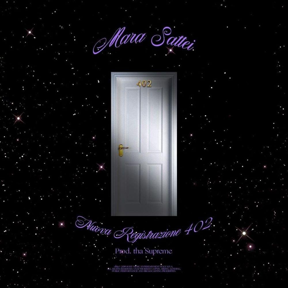 Cover della canzone 'Nuova Registrazione 402' di Mara Sattei