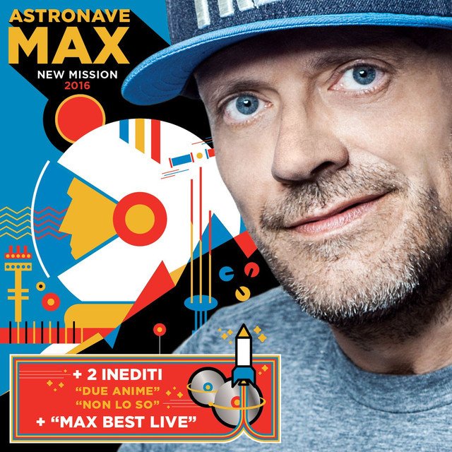Cover dell'album 'Astronave Max New Mission 2016' di Max Pezzali
