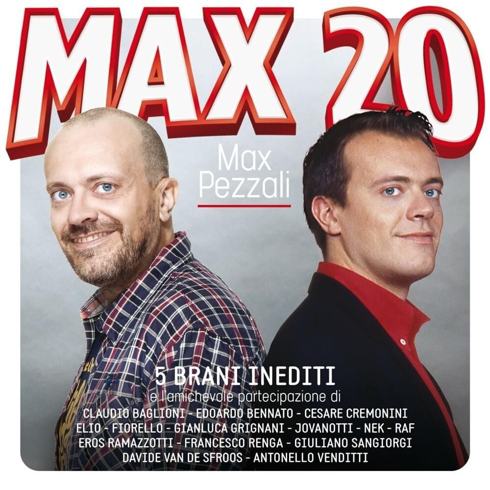 Cover dell'album 'MAX 20' di Max Pezzali