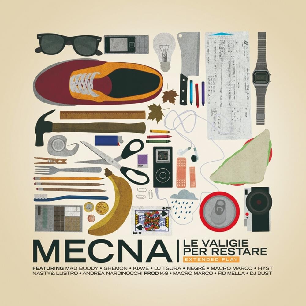 Cover dell'album 'Le valigie per restare - EP' di Mecna