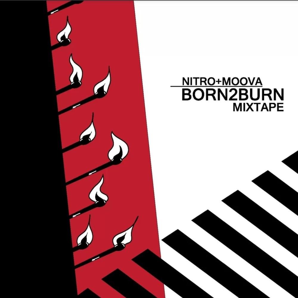 Cover dell'album 'Born 2 Burn Mixtape' di Nitro & Moova