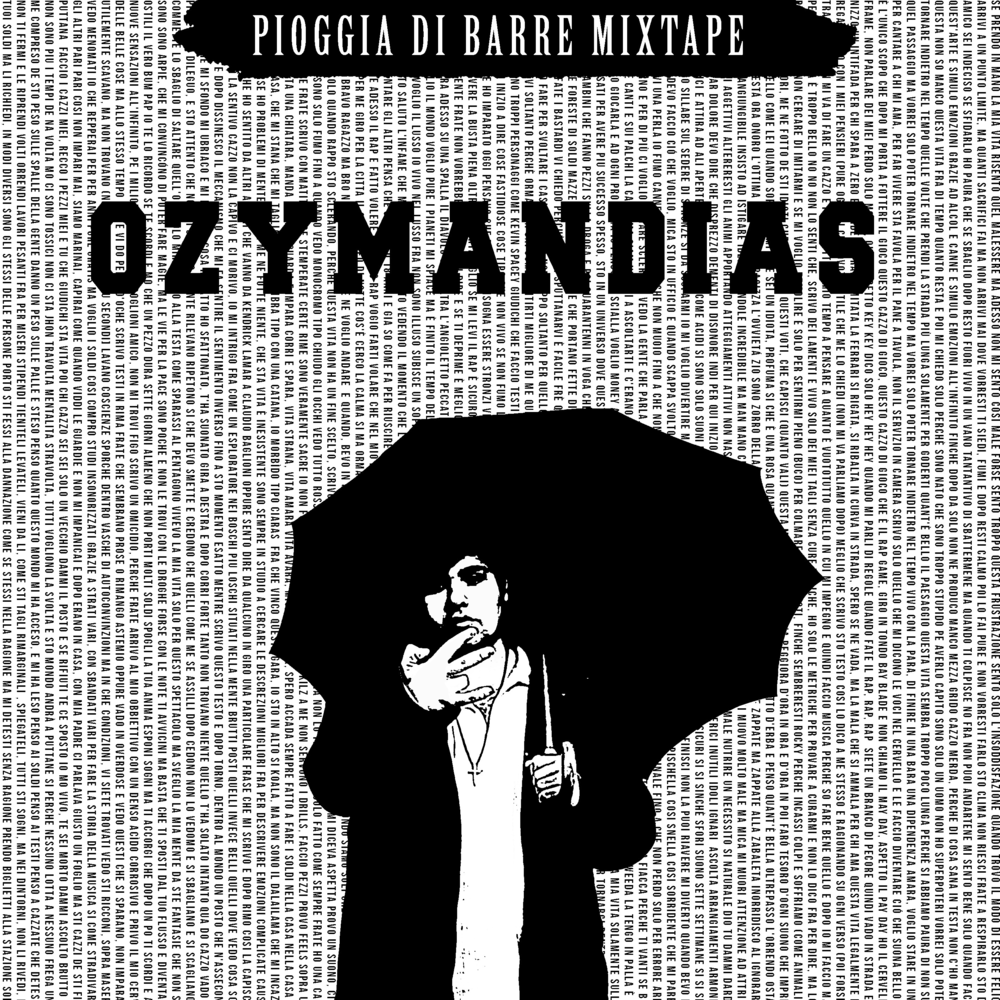 Cover dell'album 'Pioggia di Barre Mixtape' di Ozymandias