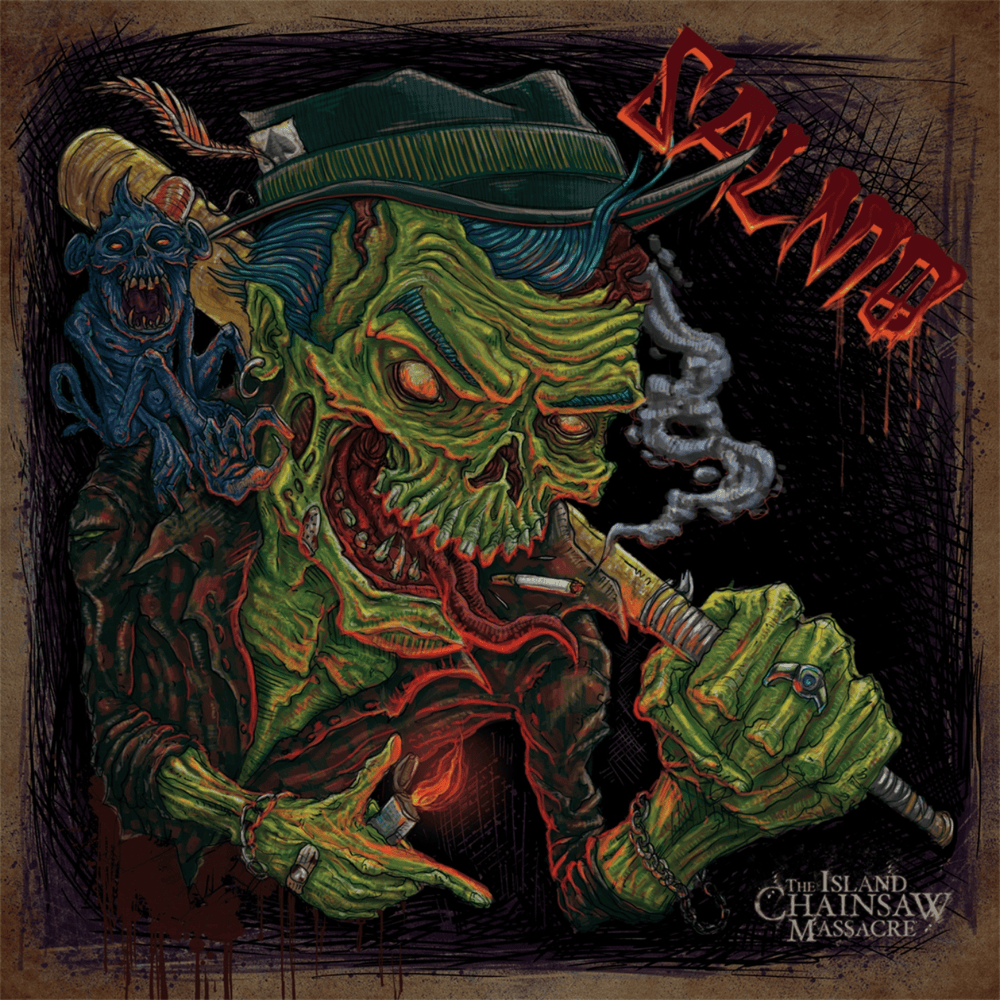 Cover dell'album 'The Island Chainsaw Massacre' di Salmo