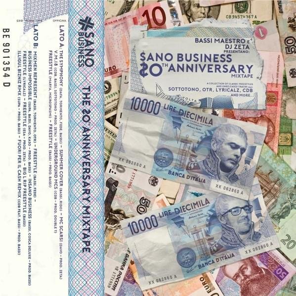 Cover dell'album 'The 20th Anniversary Mixtape' di Sano Business