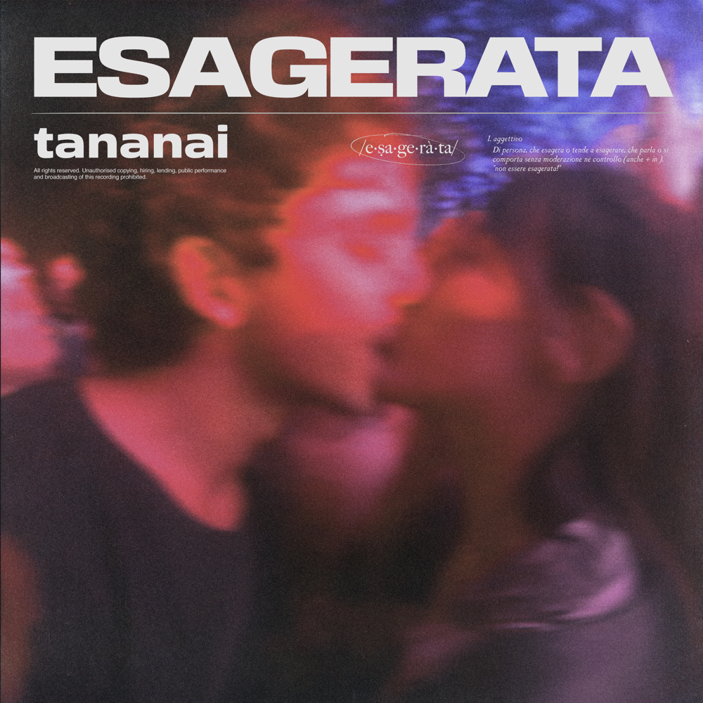 Cover della canzone 'ESAGERATA' di Tananai