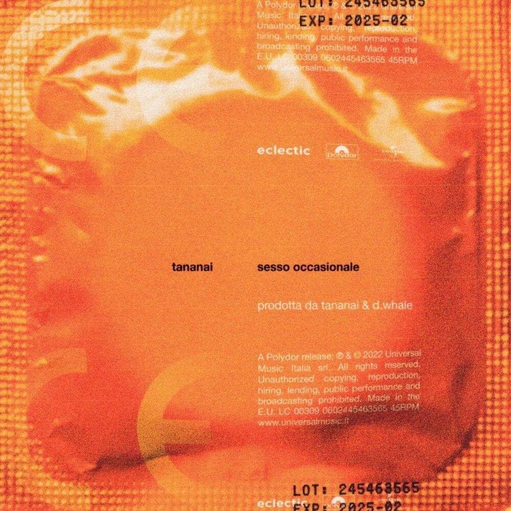 Cover della canzone 'SESSO OCCASIONALE' di Tananai