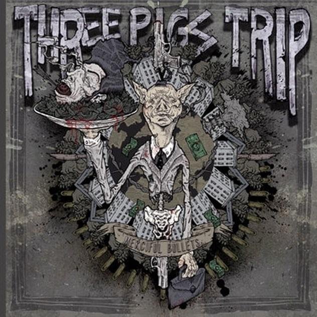 Cover dell'album 'Merciful Bullets' di Three Pigs Trip