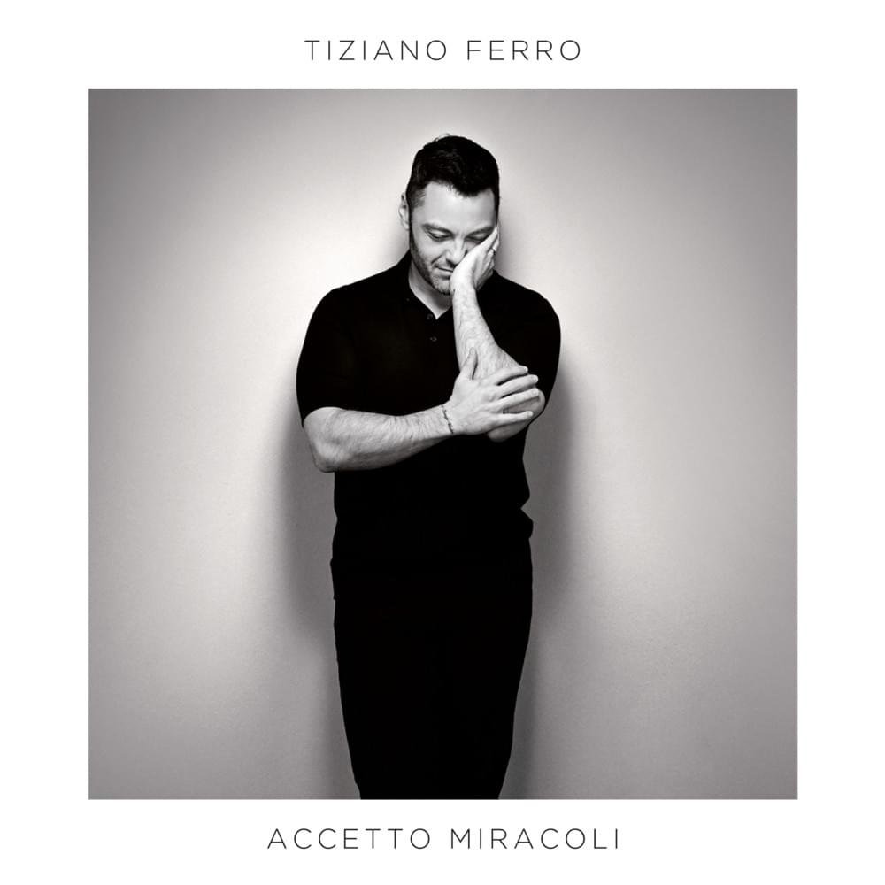 Cover dell'album 'Accetto Miracoli' di Tiziano Ferro