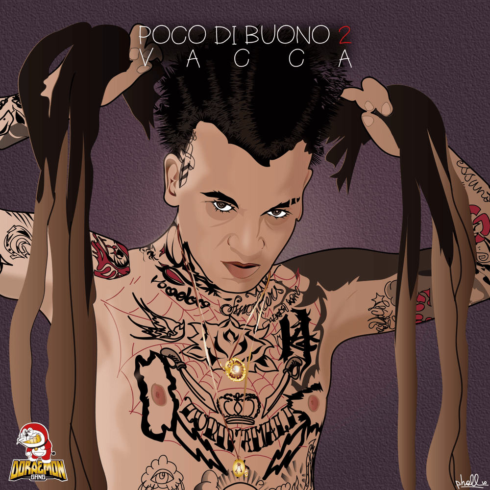 Cover dell'album 'Poco di buono 2' di Vacca