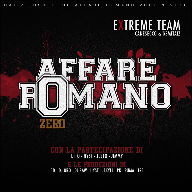 Cover dell'album 'Affare Romano Zero' di Xtreme Team