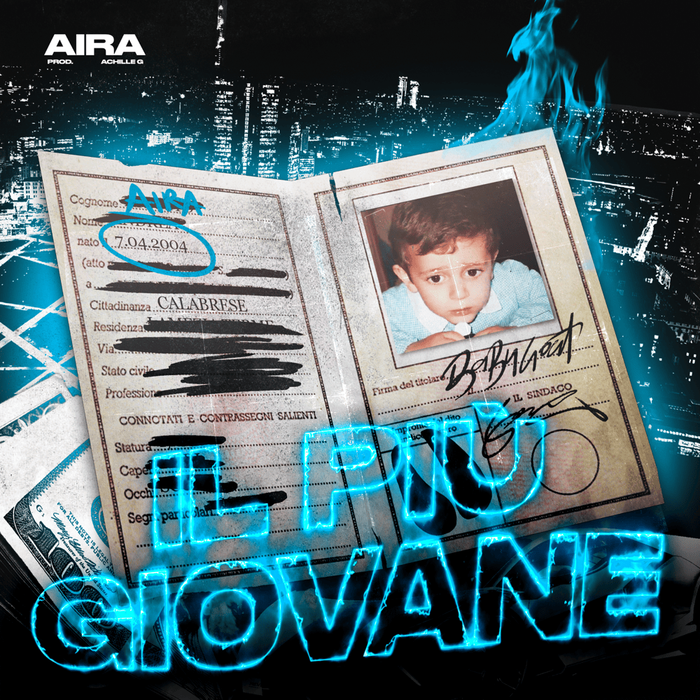 Cover della canzone 'IL PIÙ GIOVANE' di Aira