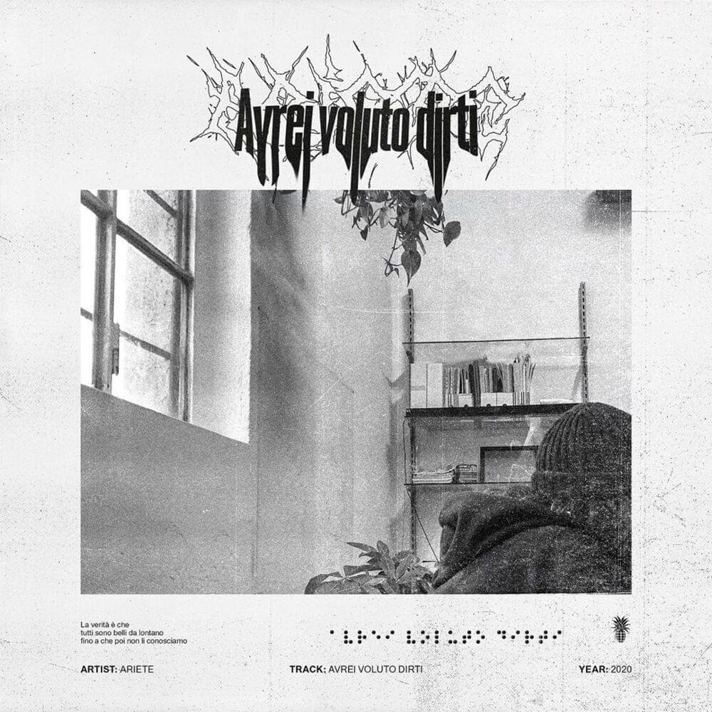 Cover della canzone 'Avrei voluto dirti' di ARIETE
