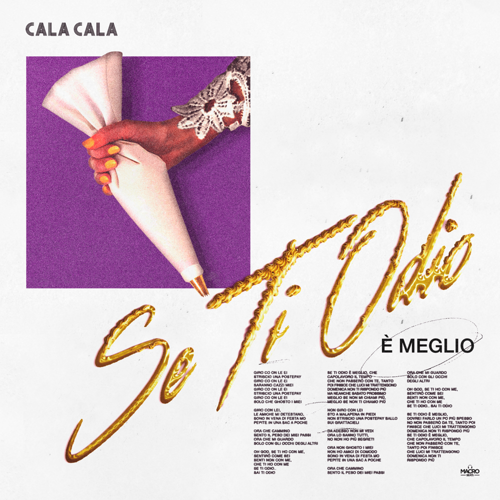 Cover della canzone 'Se ti odio è meglio' di Cala Cala