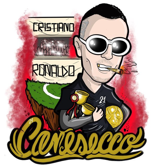 Cover della canzone 'Cristiano Ronaldo' di CaneSecco