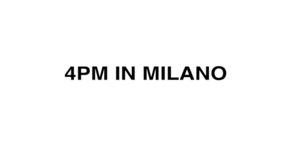 Cover della canzone '4PM In Milano' di Egreen