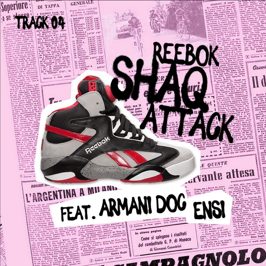 Cover della canzone 'Reebok Shaq Attaq' di EliaPhoks, Gionni Gioielli ft. Armani Doc, Ensi