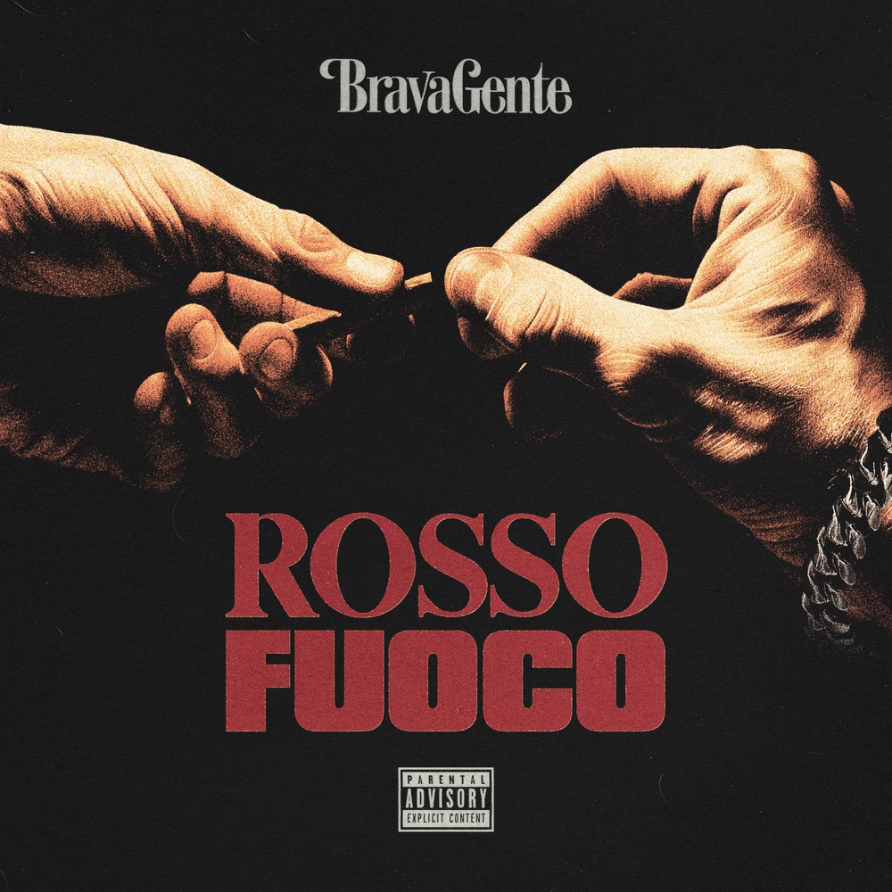 Cover della canzone 'Rosso Fuoco' di Ensi, Nerone
