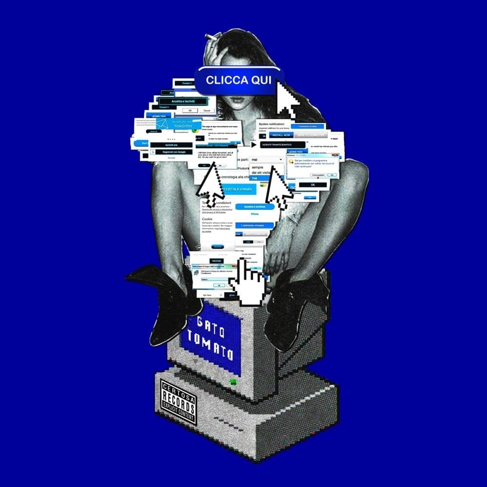 Cover della canzone 'Clicca qui' di Gato Tomato ft. Caneda