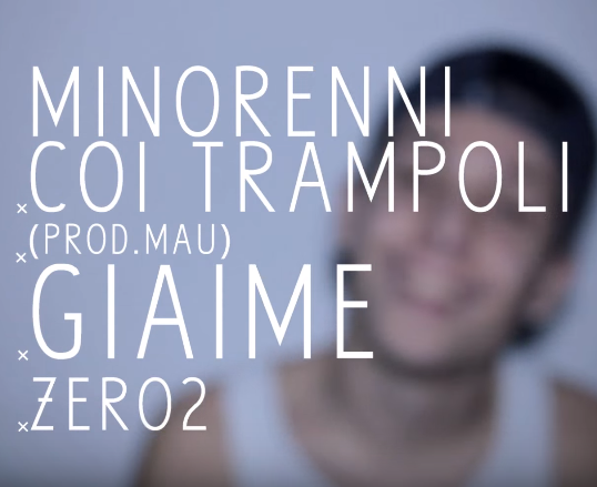 Cover della canzone 'Minorenni Coi Trampoli' di Giaime