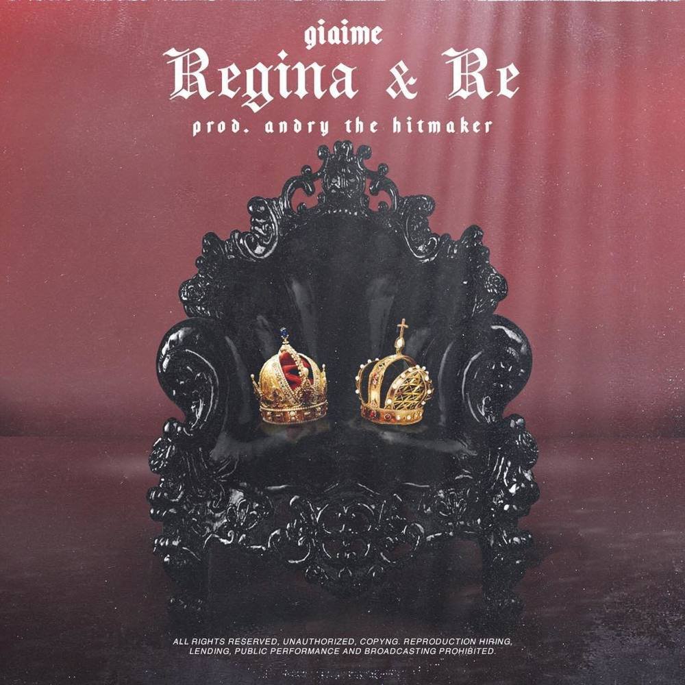 Cover della canzone 'Regina & Re' di Giaime