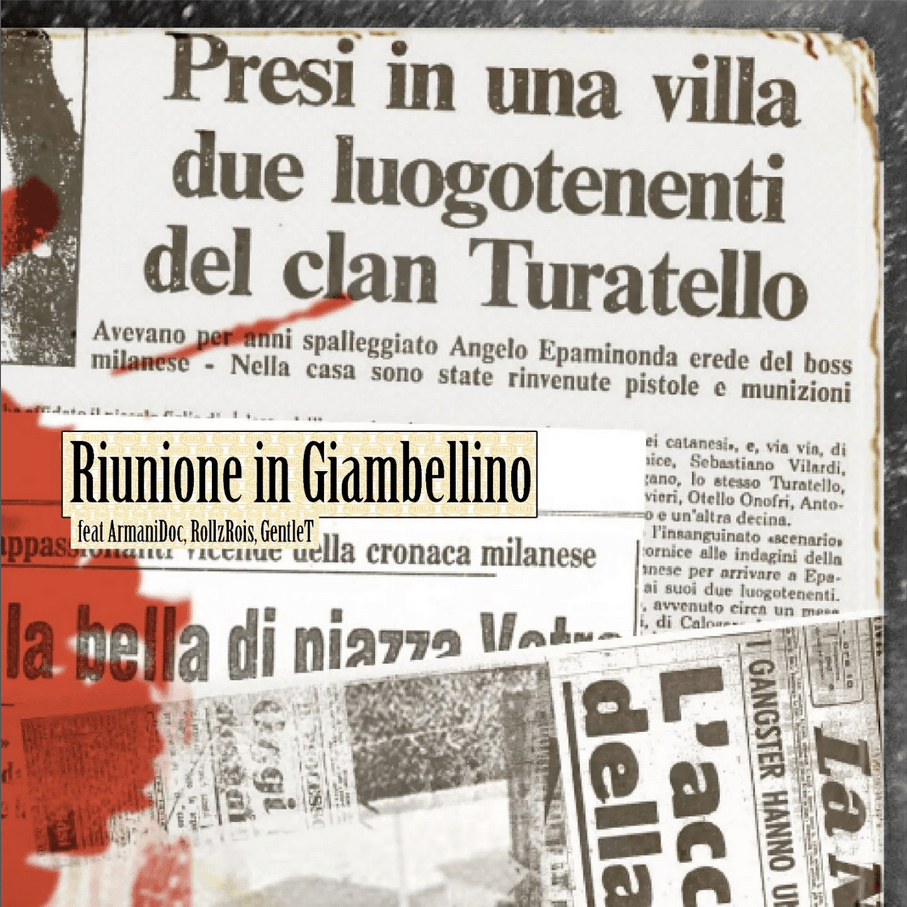 Cover della canzone 'Riunione in Giambellino' di Gionni Gioielli, Montenero ft. Armani Doc, GENTLE T, RollzRois