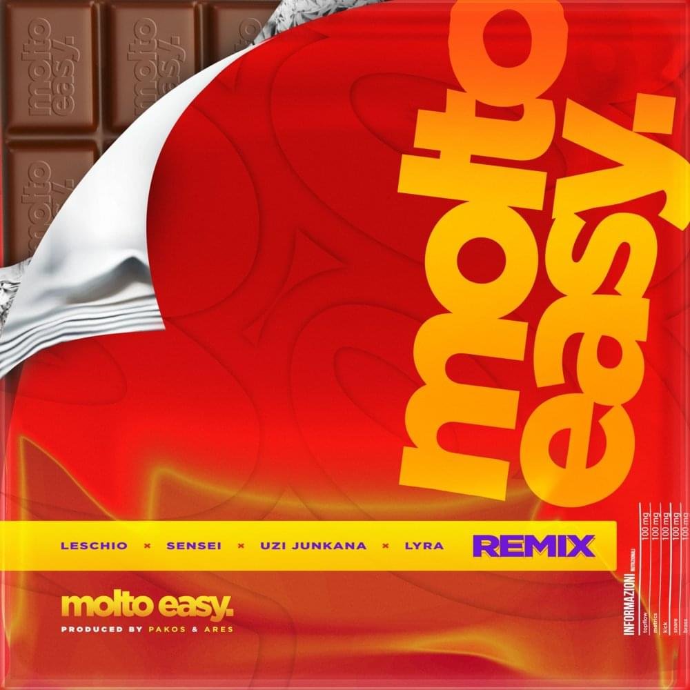 Cover della canzone 'Molto Easy RMX' di Leschio ft. Sensei, Uzi Junkana, Young Lyra