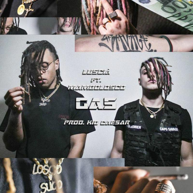 Cover della canzone 'Gas' di Luscià ft. MamboLosco