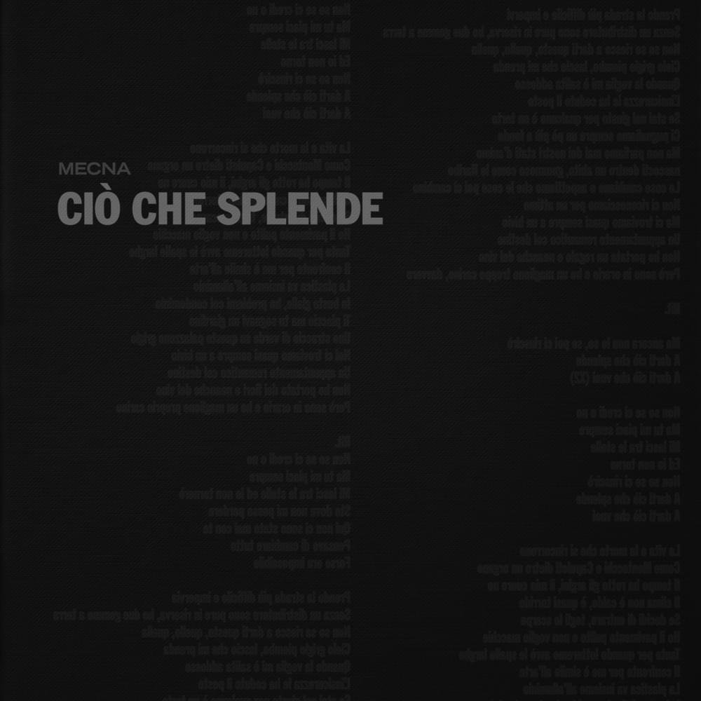 Cover della canzone 'Ciò Che Splende' di Mecna