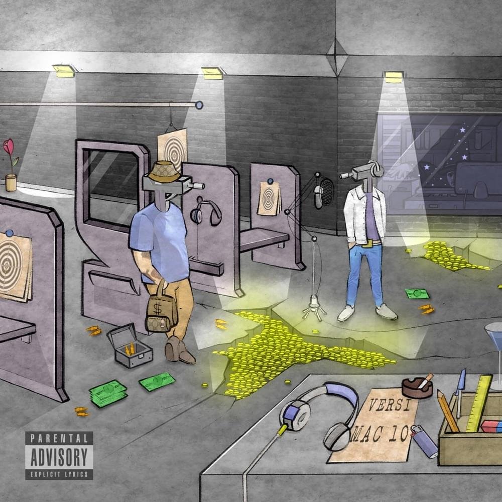 Cover della canzone 'Versi Mac 10' di Montenero ft. Giovane Feddini
